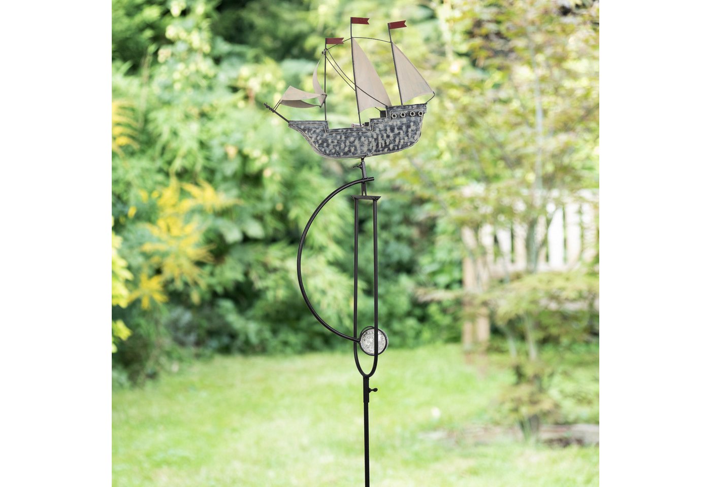 Moritz Gartenstecker Windspiel Segelschiff Gartenpendel Bild 2