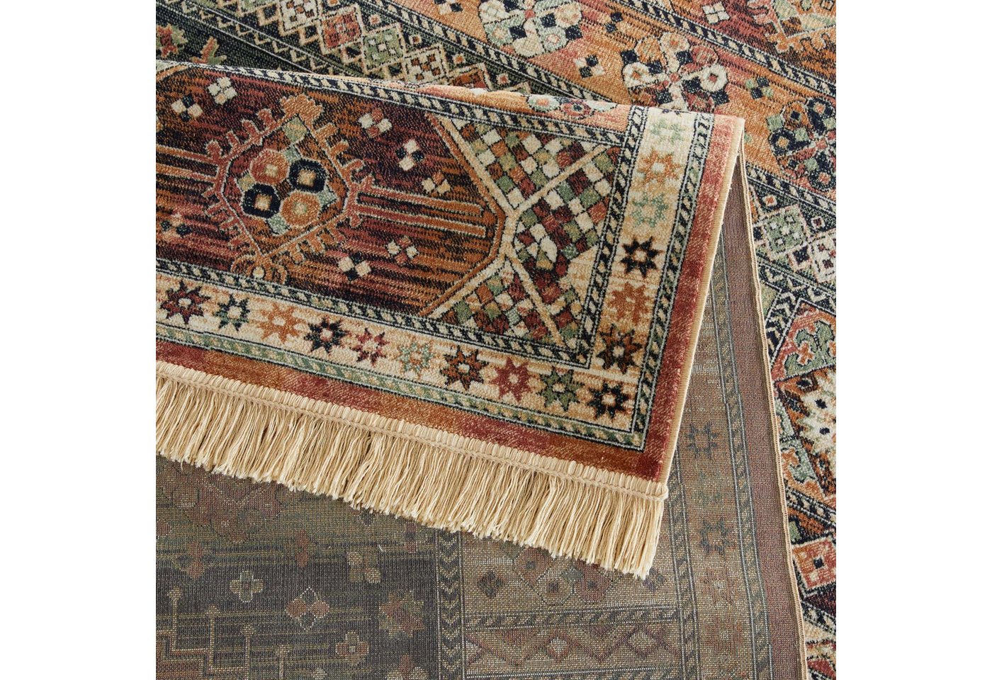 TaraCarpet Teppich Palazzo Royal Heriz, rechteckig, Höhe: 6 mm, Modernes Orientalisches Heriz Design in rot 160x230