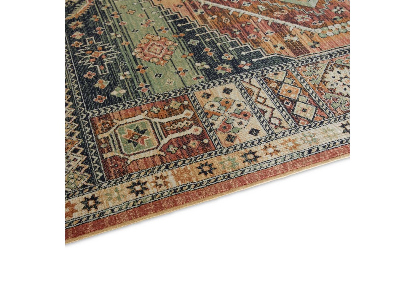 TaraCarpet Teppich Palazzo Royal Heriz, rechteckig, Höhe: 6 mm, Modernes Orientalisches Heriz Design in rot 160x230 Bild 2