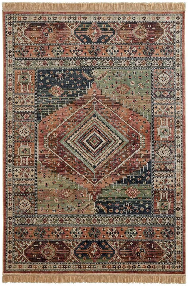 TaraCarpet Teppich Palazzo Royal Heriz, rechteckig, Höhe: 6 mm, Modernes Orientalisches Heriz Design in rot 160x230 Bild 3