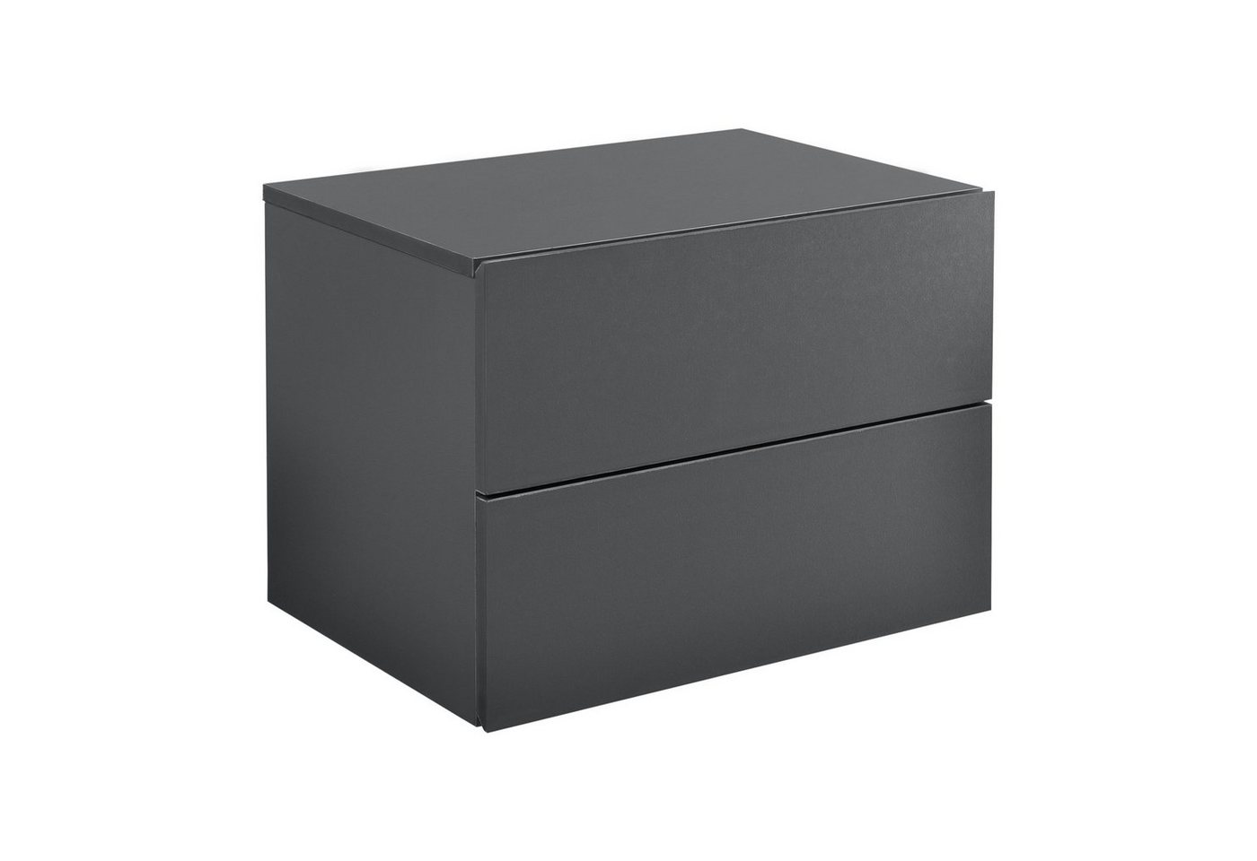 en.casa Hängeschrank »Ampfing« Wandschrank mit 2 Schubladen 40x29x30 cm Dunkelgrau Bild 3