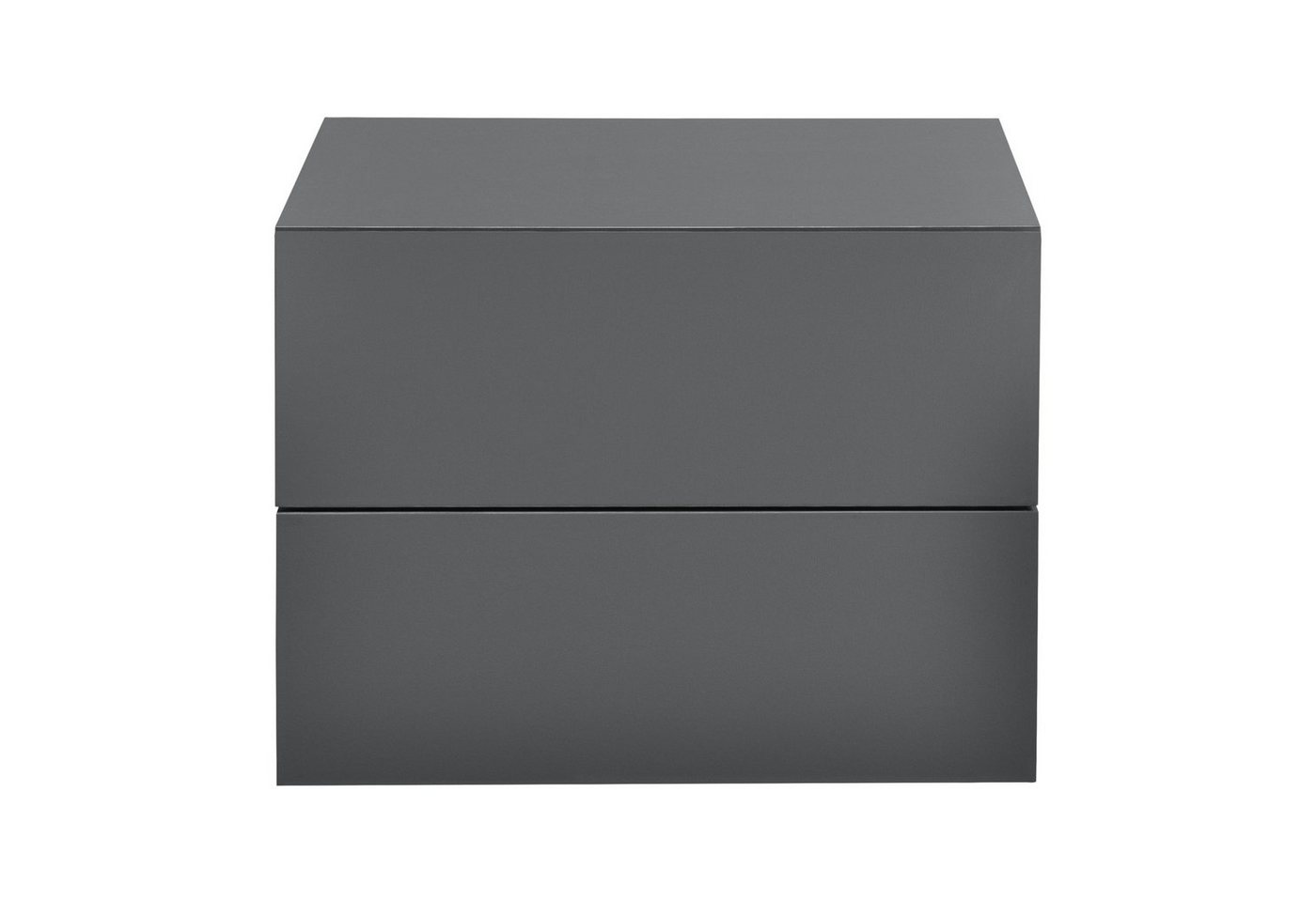 en.casa Hängeschrank »Ampfing« Wandschrank mit 2 Schubladen 40x29x30 cm Dunkelgrau Bild 4