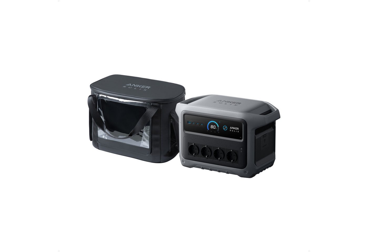 Anker Stromerzeuger C1000 Gen 2 Tragbare Powerstation mit wasserfester Tragetasche, 2 in kW, (2-tlg) Bild 4