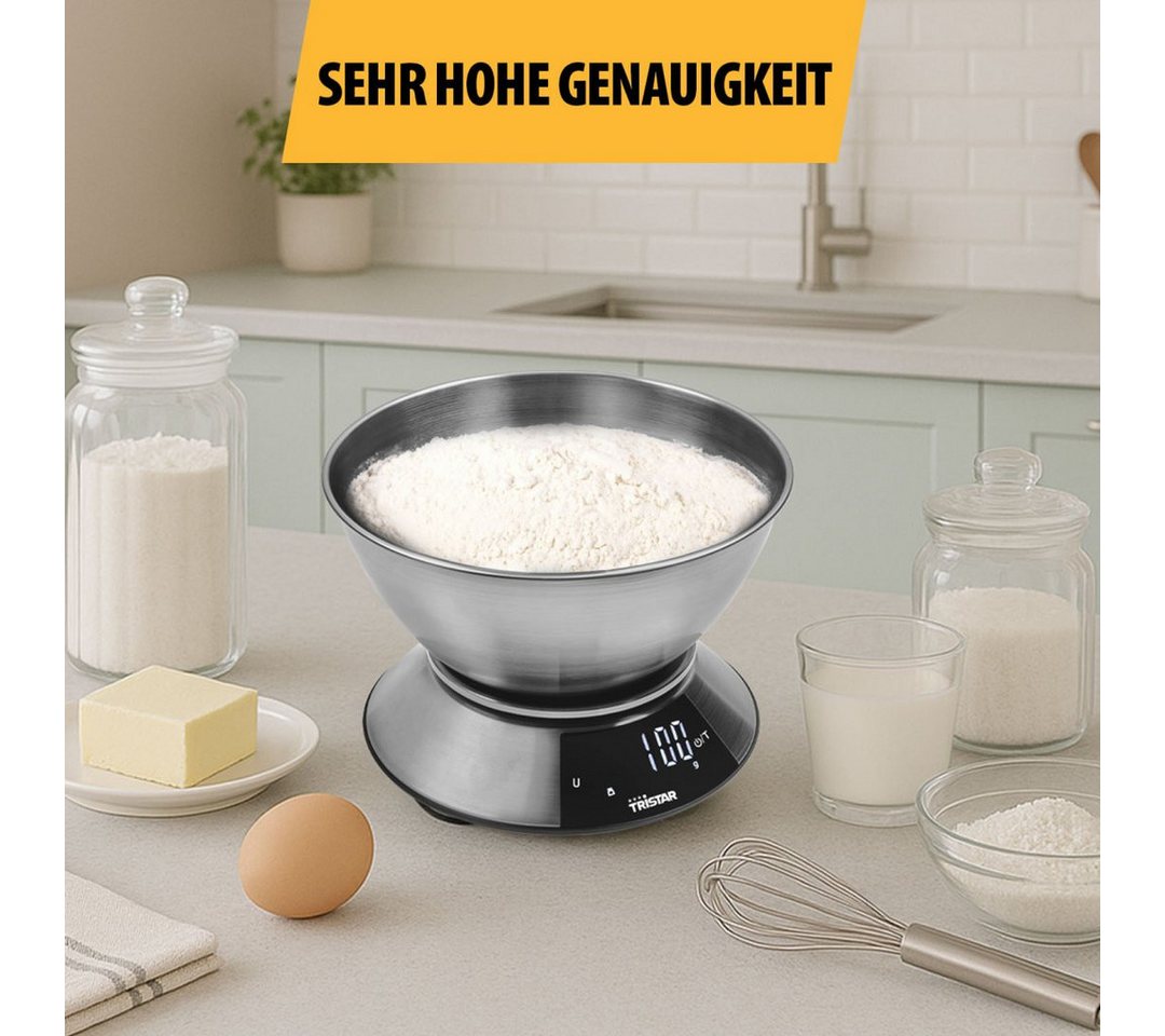 Tristar Küchenwaage Tristar KW-2453 Küchenwaage – Präzise – 2L Messbecher, Maximale Kapazität 5 kg - 2 L Messbecher Bild 3