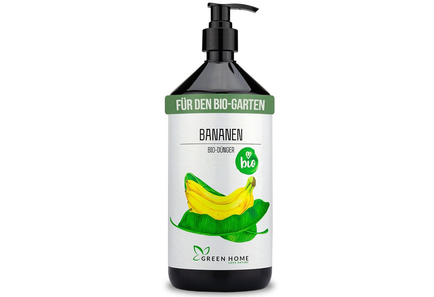 GREEN HOME LOVE NATURE Pflanzendünger Bio-Dünger flüssig NPK 3+2+6 für Bananen & Tropenpflanzen, Bananen, 100 % bio, organisch-mineralisch, extra Kalium, Dosierpumpe Bild 2