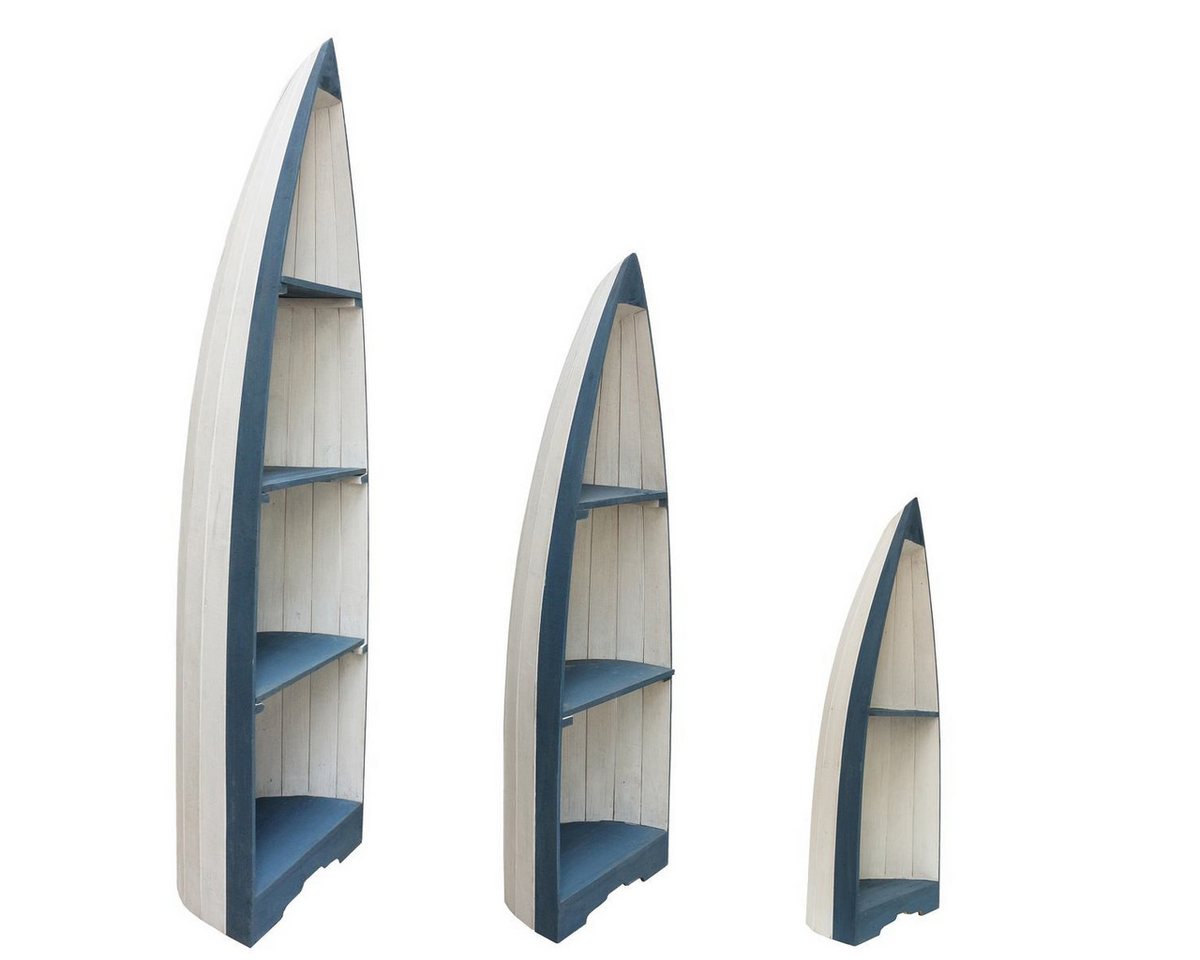 Oriental Galerie Standregal Bootsregal klein Nr 8 - weiß blau