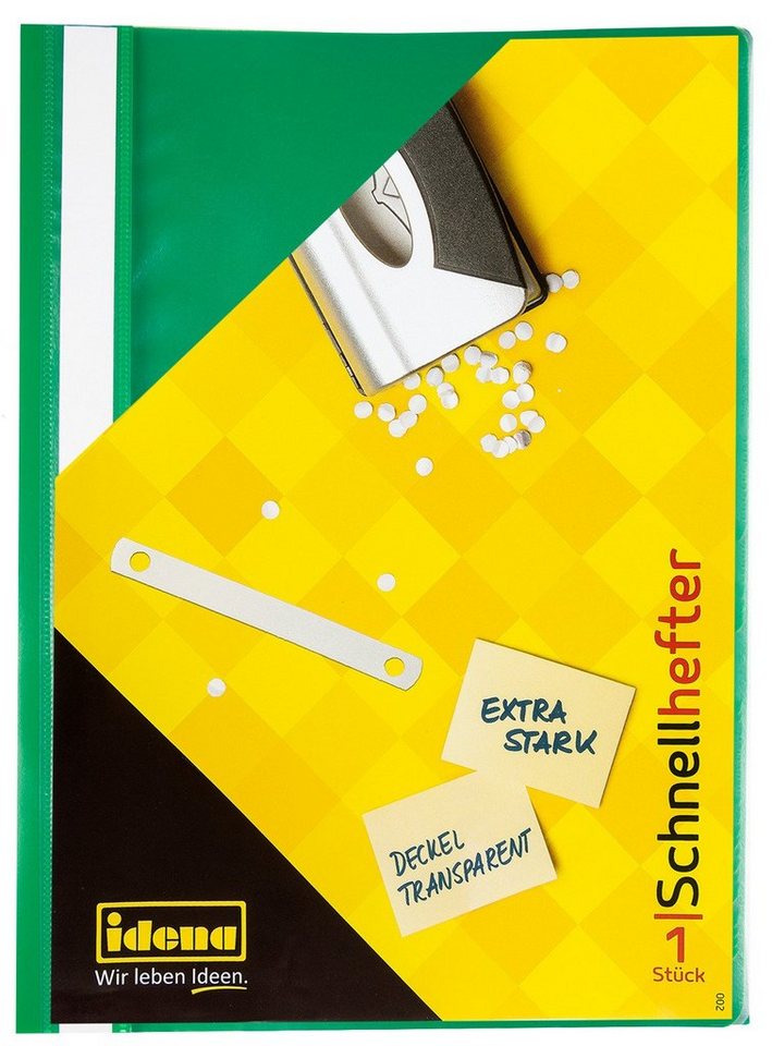 Idena Hefter Idena Schnellhefter A4 PP grün extra stark