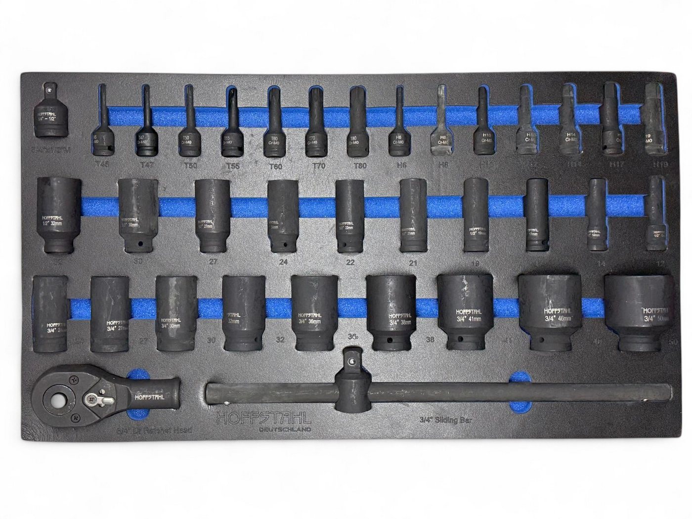 Daewoo Power Products Werkzeugwagen HoffStahl XXXL Jumbo befüllt Werkstattwagen 9/11 Werkzeugwagen, Ohne Maschinen, 387-tlg. Werkzeugset Bild 5