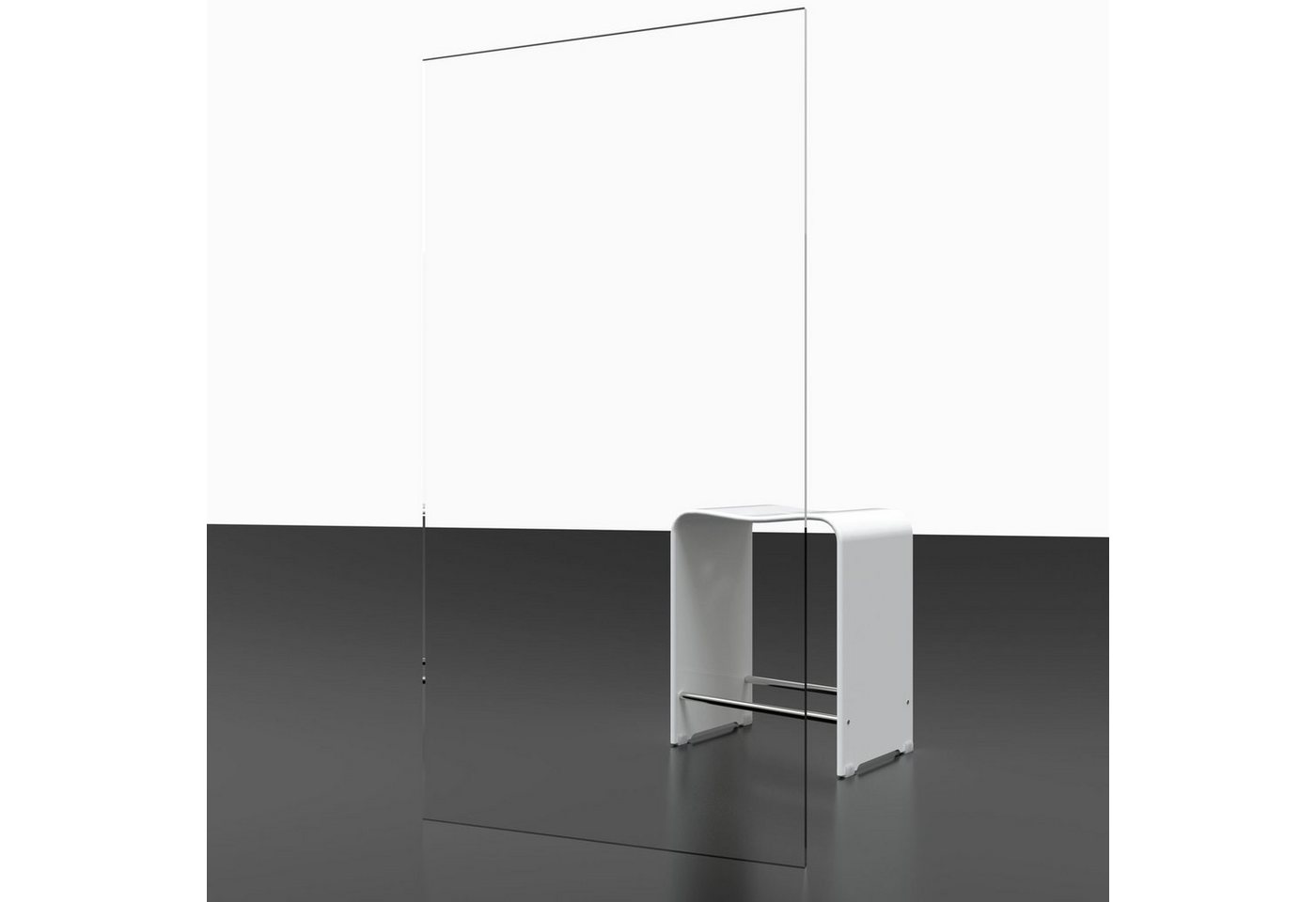 Schulte Badewannenfaltwand Angle 112 x 142 cm ESG, Glas, 2-teilig mit Festelement Chromoptik Bild 2