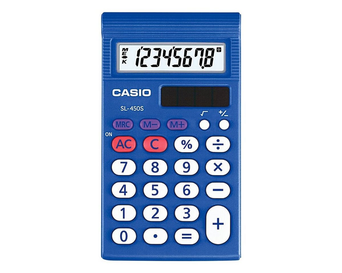 CASIO Taschenrechner SL-450S, mit großen, leicht lesbaren Zahlen
