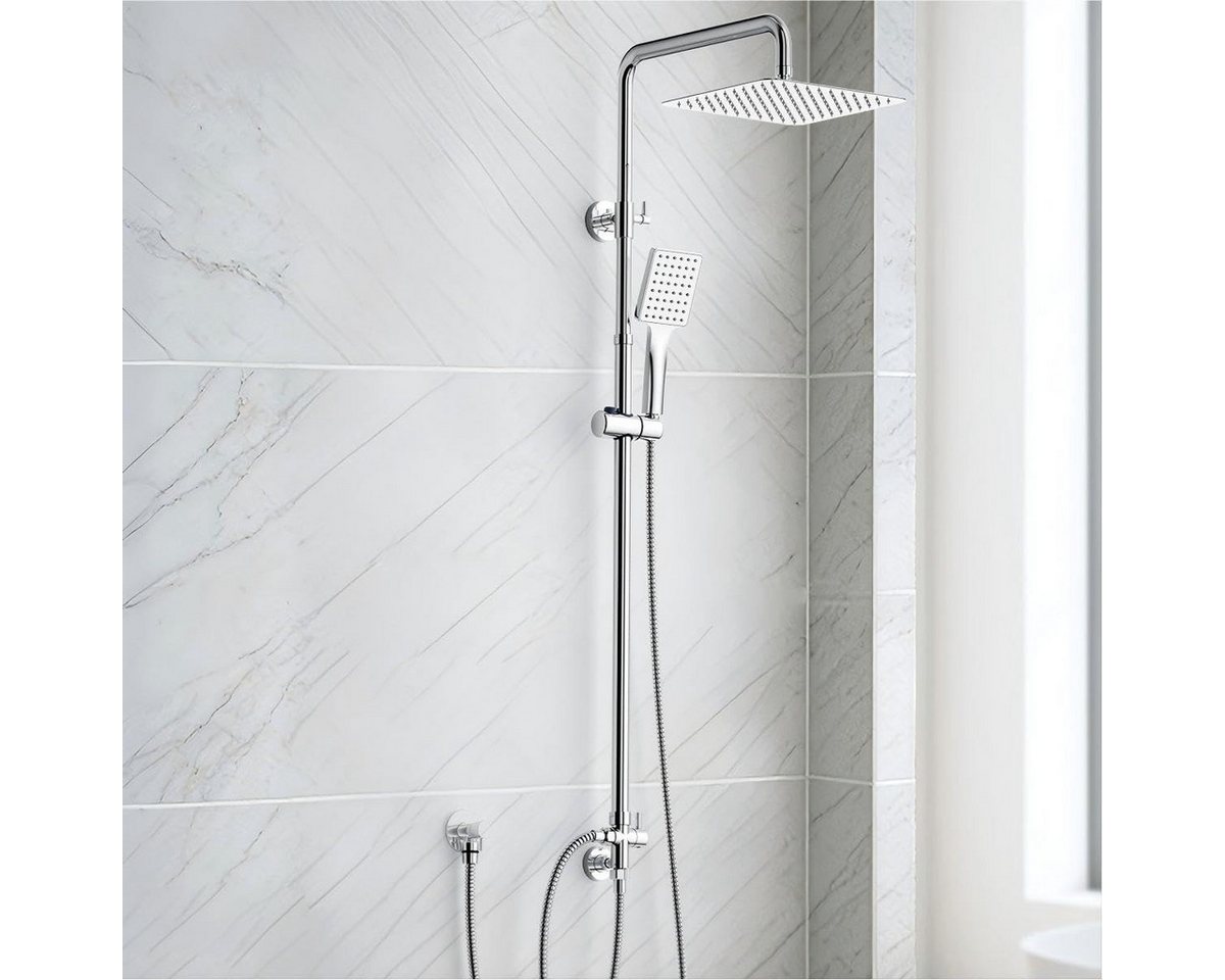Rainsworth Duschsystem ohne Armatur, Höhe 25 cm, 3 Strahlart(en), 25cm Rund Regendusche und 3 Strahlarten Duschkopf Bild 4