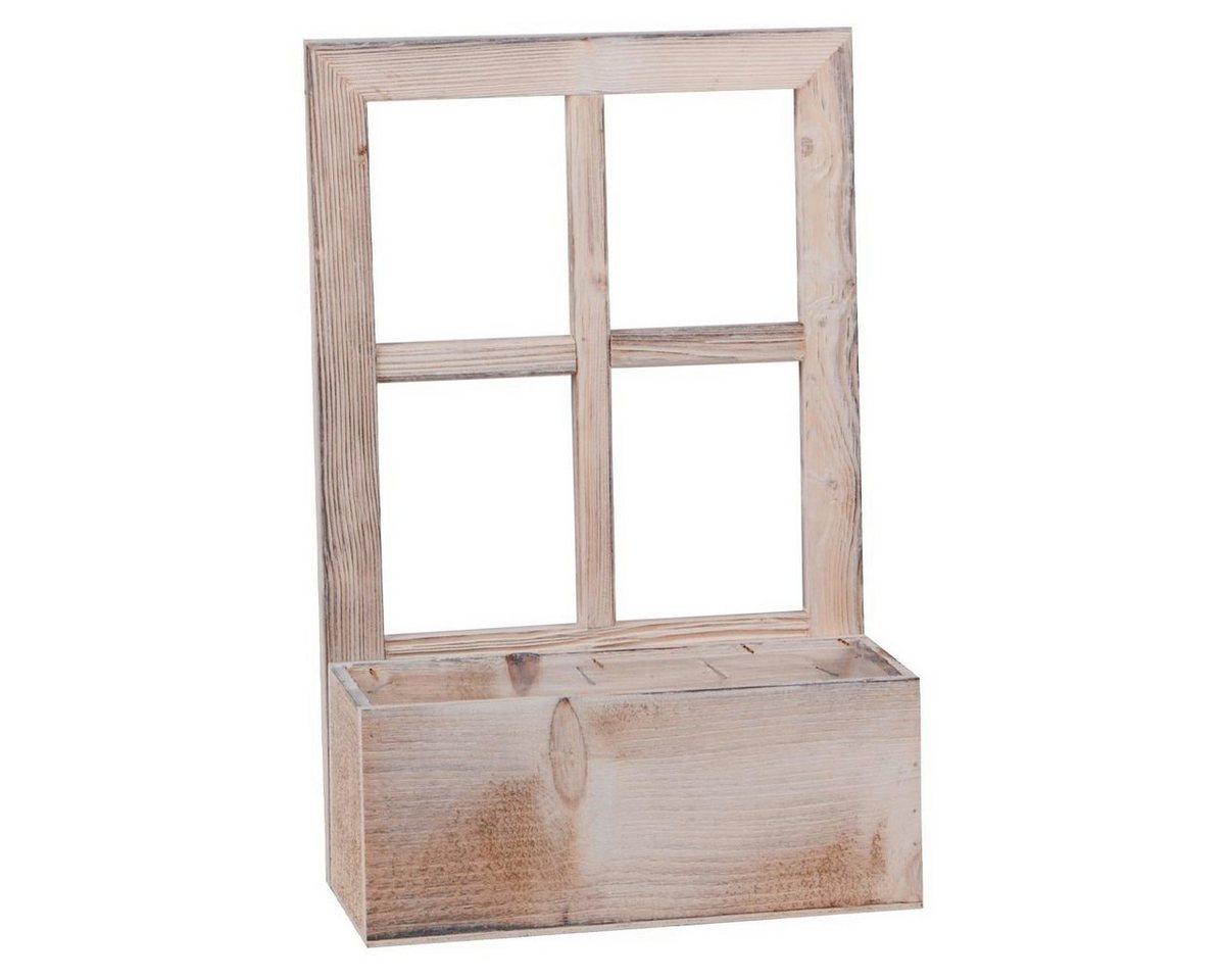 UNUS HOME Blumenkasten Deko Holzfenster mit Pflanzbank (1 St., 45cm hoch), Altholzoptik Fensterdeko Bild 2