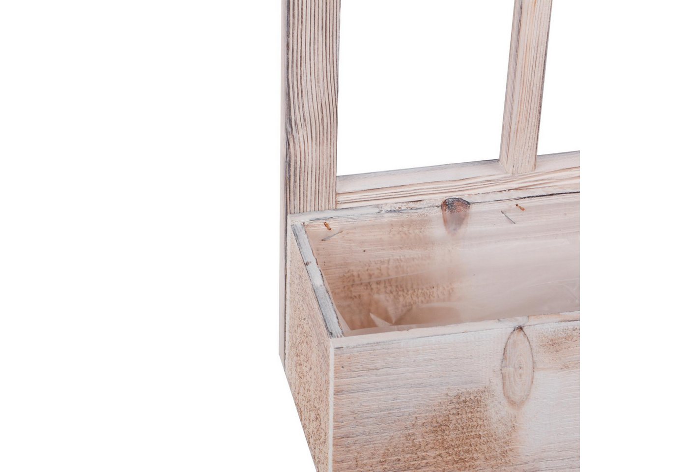 UNUS HOME Blumenkasten Deko Holzfenster mit Pflanzbank (1 St., 45cm hoch), Altholzoptik Fensterdeko Bild 3