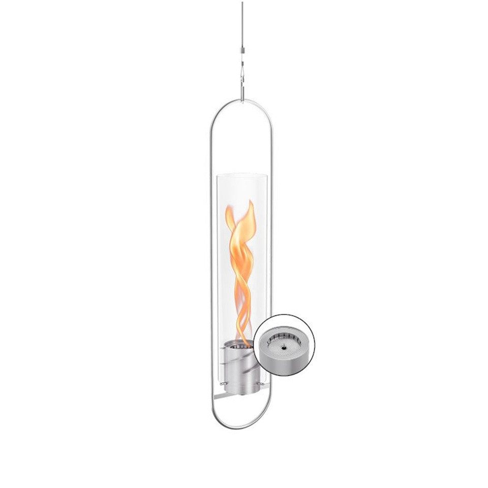 höfats Echtfeuer-Dekokamin SPIN 900, SPIN 1200 Hängefeuer (Schwebendes Feuer für Indoor und Outdoor, Windlicht, Bioethanolkamin, Bioethanolfeuer aus Edelstahl) Bild 2