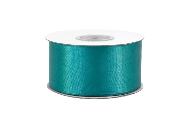 Creativery Satinband, Satinband 38mm x 25m Rolle Petrol