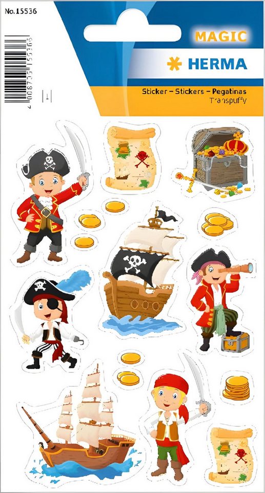 HERMA Sticker Herma Sticker MAGIC Pirat Transpuffy 1 Bl Bild 2