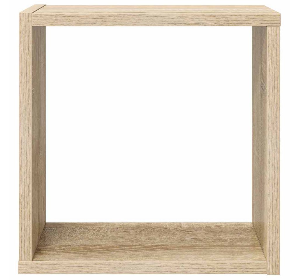 furnicato Wandregal Wand-Würfelregal-Set 30x15x30 cm Sonoma-Eiche Massivholz, 2-tlg., Stabile Schweberegale mit pflegeleichter Oberfläche für das Wohnzimmer Bild 4