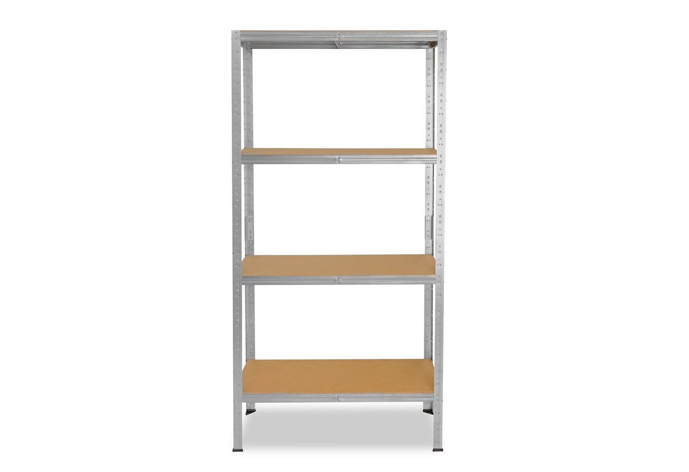 shelfplaza Schwerlastregal HOME, 200x70x50cm verzinkt, 4 Böden, Kellerregal, Garagenregal, Steckregal