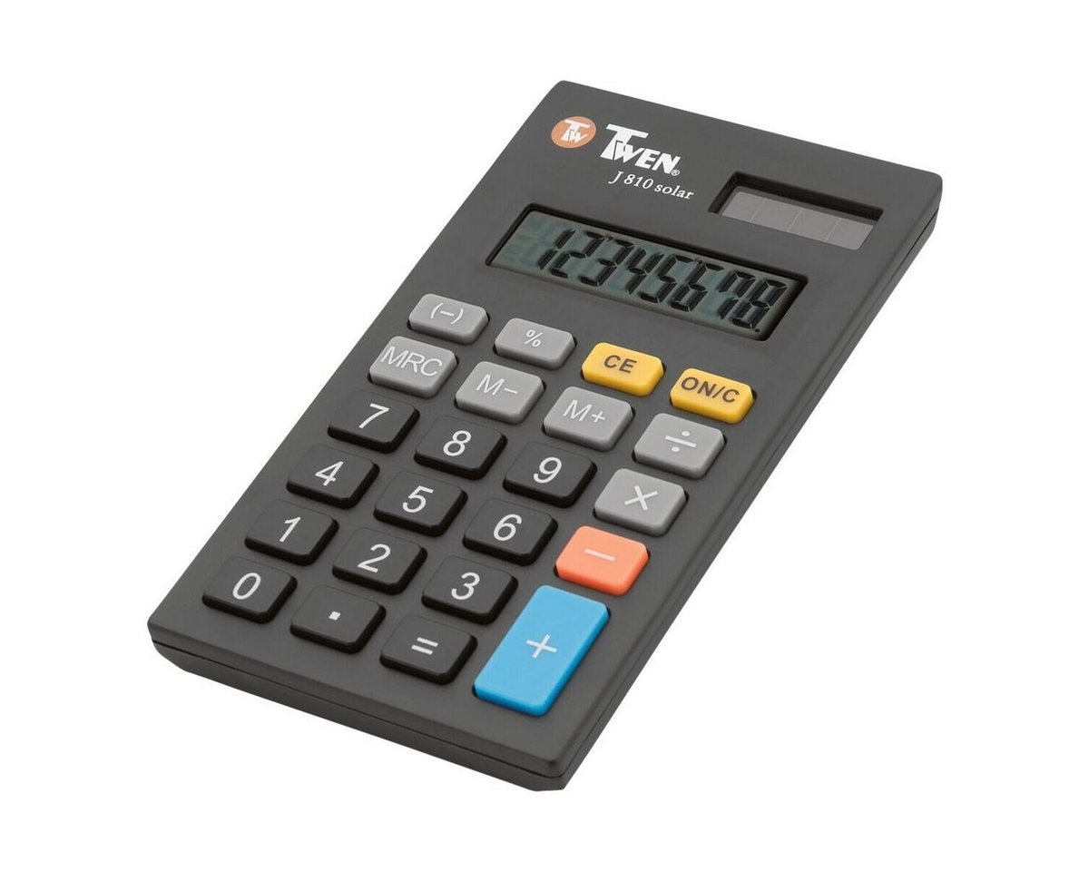 TWEN Taschenrechner J 810 solar, 8-stellig, mit automatischer Abschaltung Bild 2