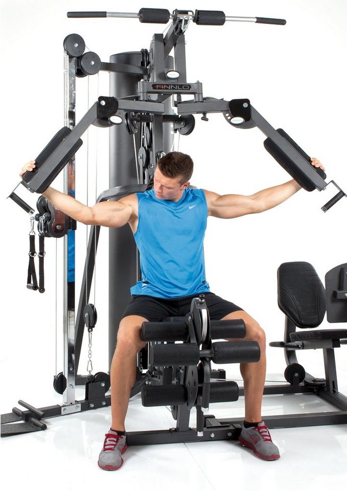 Finnlo by Hammer Kraftstation Autark 2500, 16 Gewichtsblöcke (Beinpresse, Butterflystange, Ruderfunktion und mehr), max. Benutzergewicht 120 kg, max. Trainingsgewicht 100 kg Bild 2