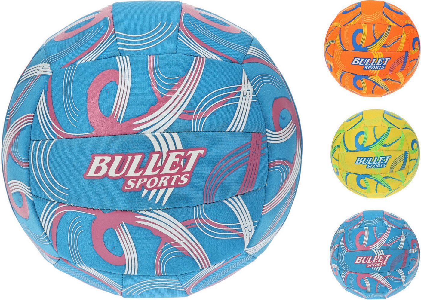 Koopman Volleyball Beachvolleyball Spielball Neopren Strand (Stück, 1-St., Packung), Orange, Größe 5, Ø22cm, 230g, Robust