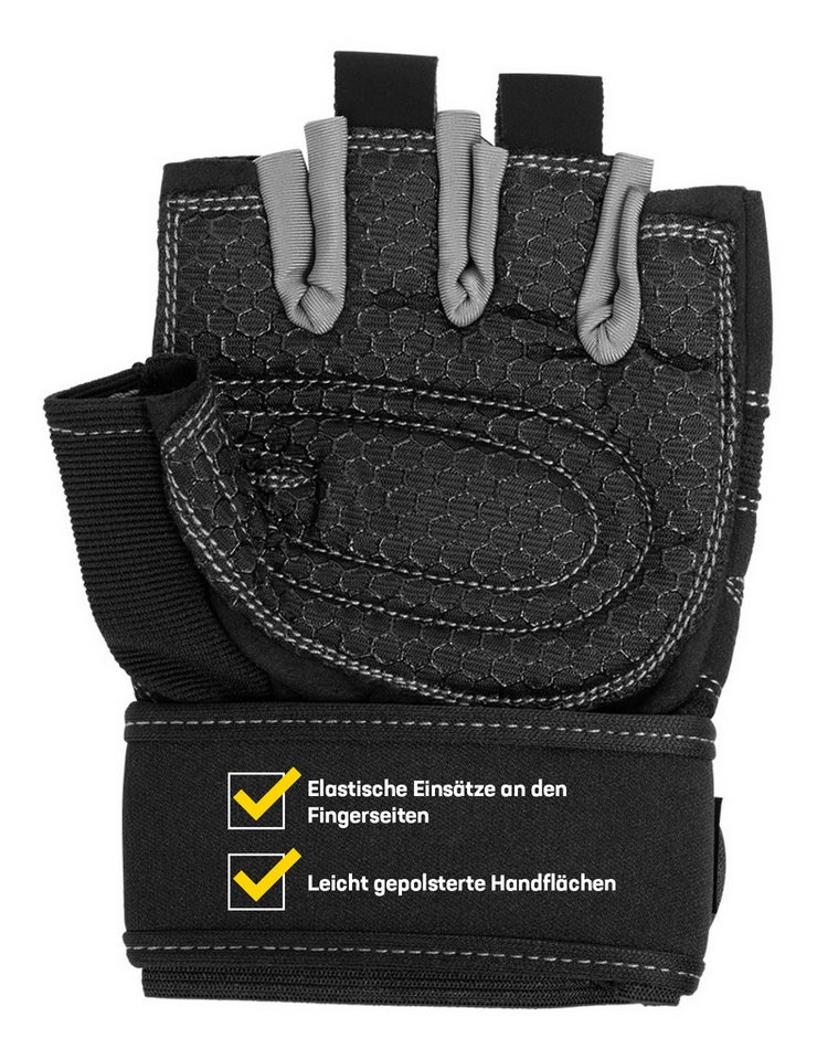 JELEX Trainingshandschuhe Fit gepolsterte Trainingshandschuhe leicht gepolsterte Handflächen Bild 5