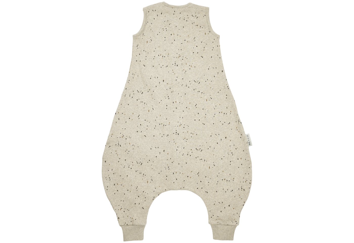 Meyco Baby Babyschlafsack Mini spot Sand Melange (95% Baumwolle / 5% Elastan, 1 tlg), 80cm