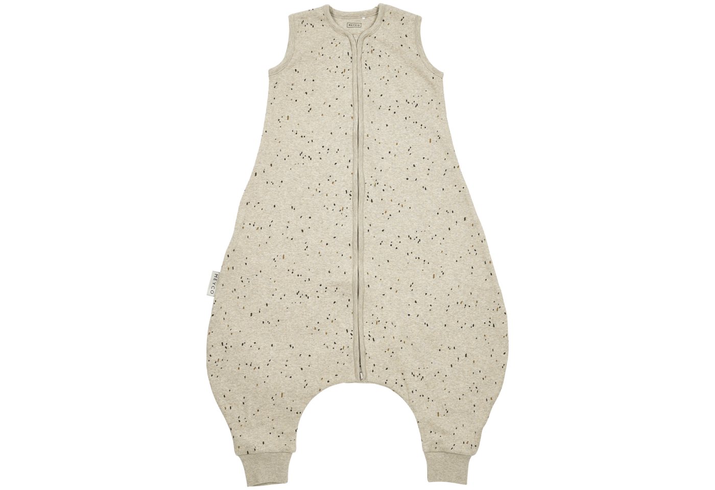 Meyco Baby Babyschlafsack Mini spot Sand Melange (95% Baumwolle / 5% Elastan, 1 tlg), 80cm Bild 2