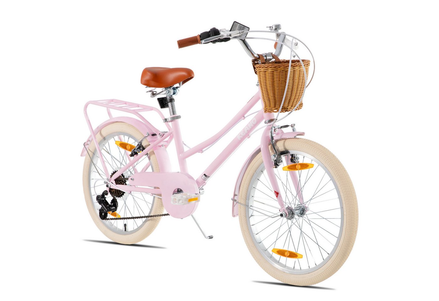 JOYSTAR Kinderfahrrad KEANO Poppy Kinderfahrrad für Mädchen 20 & 24 Zoll mit Korb Bild 3