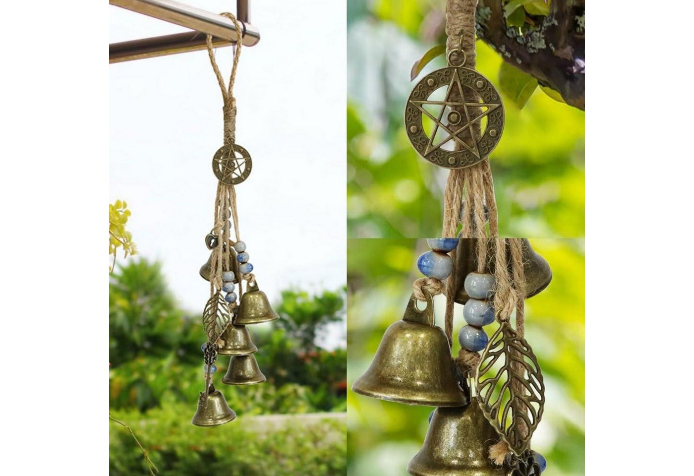 LuxusKollektion Windspiel Hexenglocken Windspiel Garten Metall Harmonischer Klang Hängende Deko Bild 3