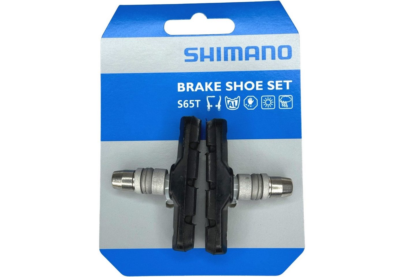 Shimano Felgenbremse SHIMANO Fahrrad V-Brake Bremse Ersatz Bremsschuh S65T 1Paar schwarz Bild 3