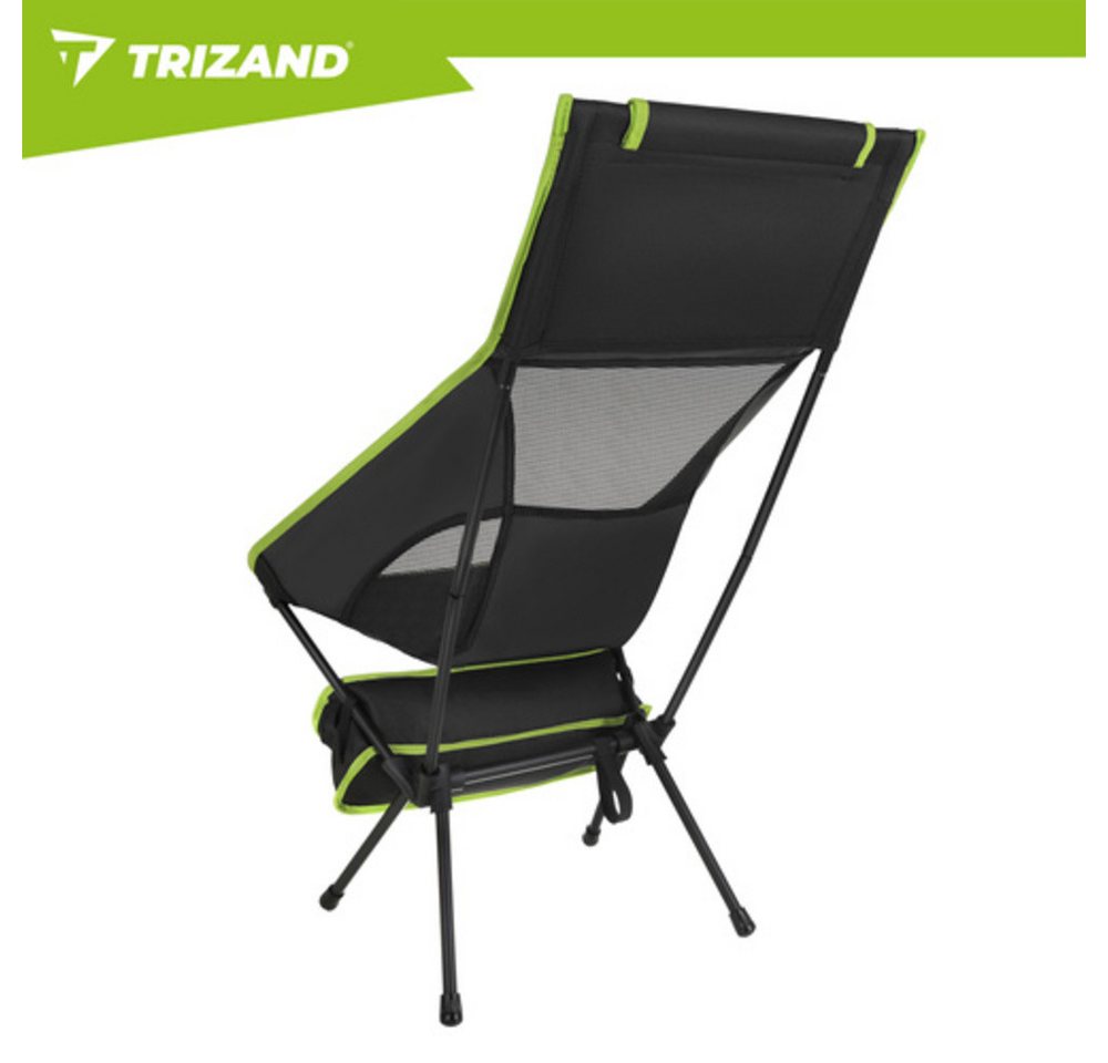 Wisam Campingstuhl Angelstuhl 41x52x86cm schwarz Trizand Bild 3
