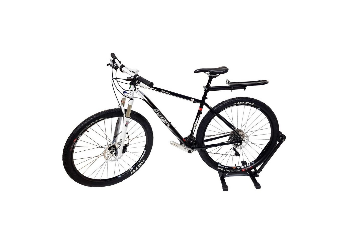 Wellgro Fahrradhalter 2x Fahrradständer - für Vorderrad oder Hinterrad, Stahl Bild 5