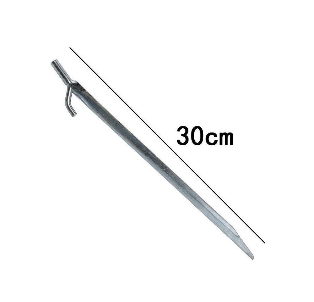 Youyijia Einbogenzelt Zeltnagel Stahl V-Profil Zelthering Erdnagel 20pcs für Camping Bild 2