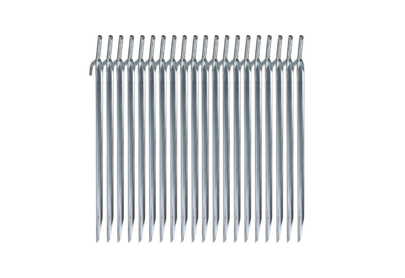 Youyijia Einbogenzelt Zeltnagel Stahl V-Profil Zelthering Erdnagel 20pcs für Camping Bild 5