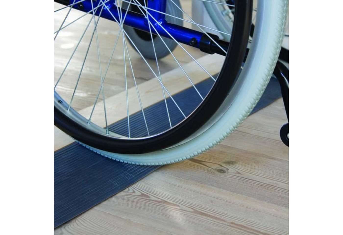 Mobilex A/S Auffahrrampe Gummirampe, grau. ohne Klebstoff - 6 x 60 x 900 mm (1-St., 1 Verkaufseinheit), für innen und außen, rutschfeste Oberfläche, ohne Klebstoff Bild 2