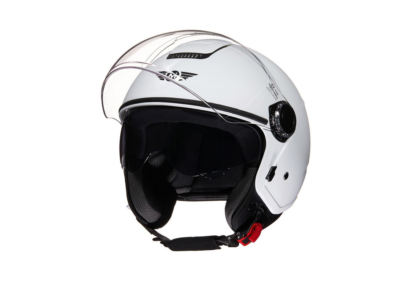 MOTO HELMETS Motorradhelm Integralhelm Motorrad Full Helm U-52, Helm für Motorrad Roller, Schnellverschluss, Sonnenvisier, nur 1050g Bild 5