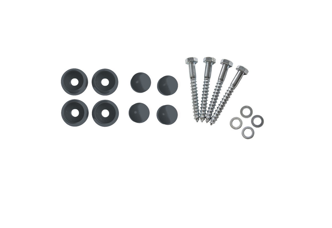 ROG-Gardenline Turnreck Reckstange Metall stabile Turnstange inklusive Montagematerial, (anthrazit, 90 cm) Bild 2
