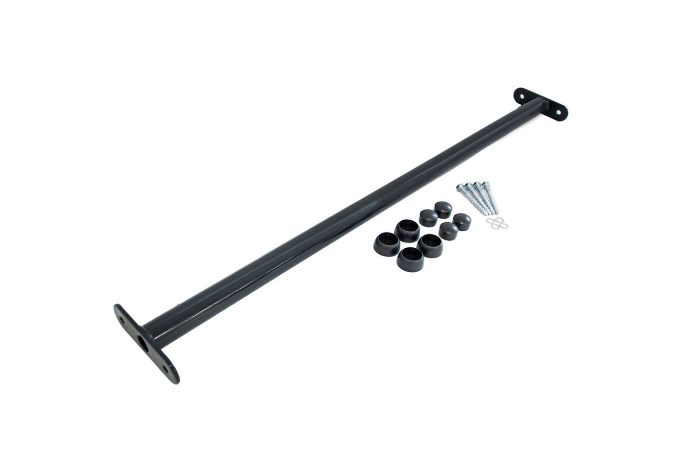 ROG-Gardenline Turnreck Reckstange Metall stabile Turnstange inklusive Montagematerial, (anthrazit, 90 cm) Bild 3