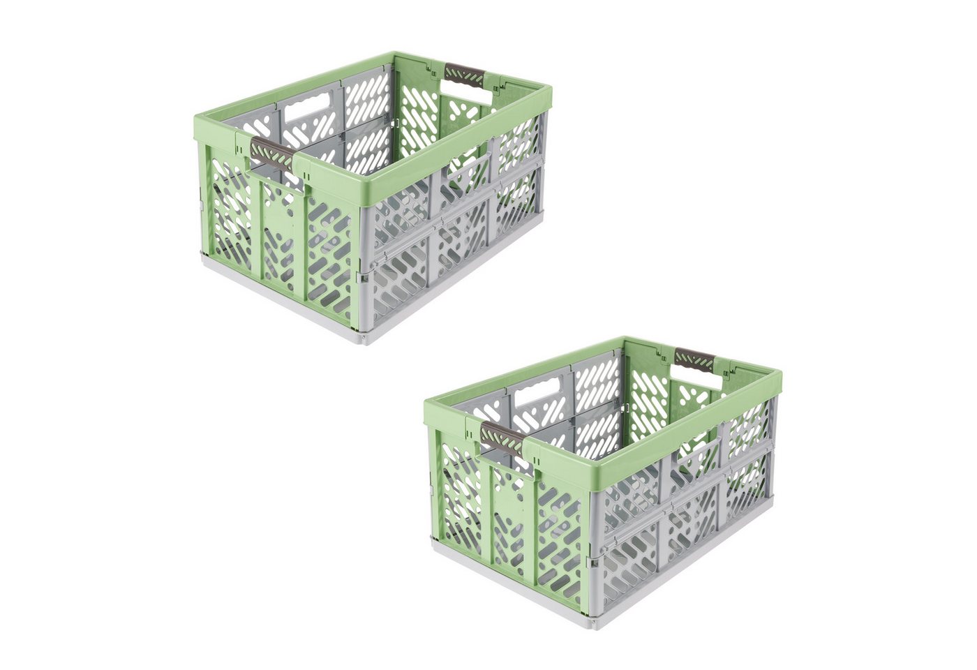 keeeper Klappbox Profi-Klappbox ben eco mit Softgriffen (Set 2 St) 45 l, 54x37x28 cm, 45 l, Soft-Touch-Griffe, zusammenklappbar, leicht zu reinigen