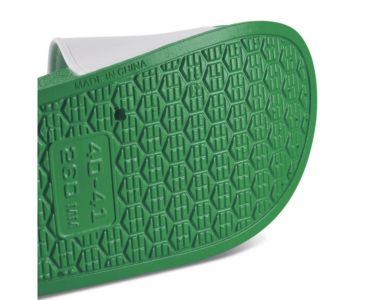 Youth Designz 420 Retro Cannabis Unisex Badelatschen Flip Flops Badeschuh mit lustigen Logo für Damen & Herren