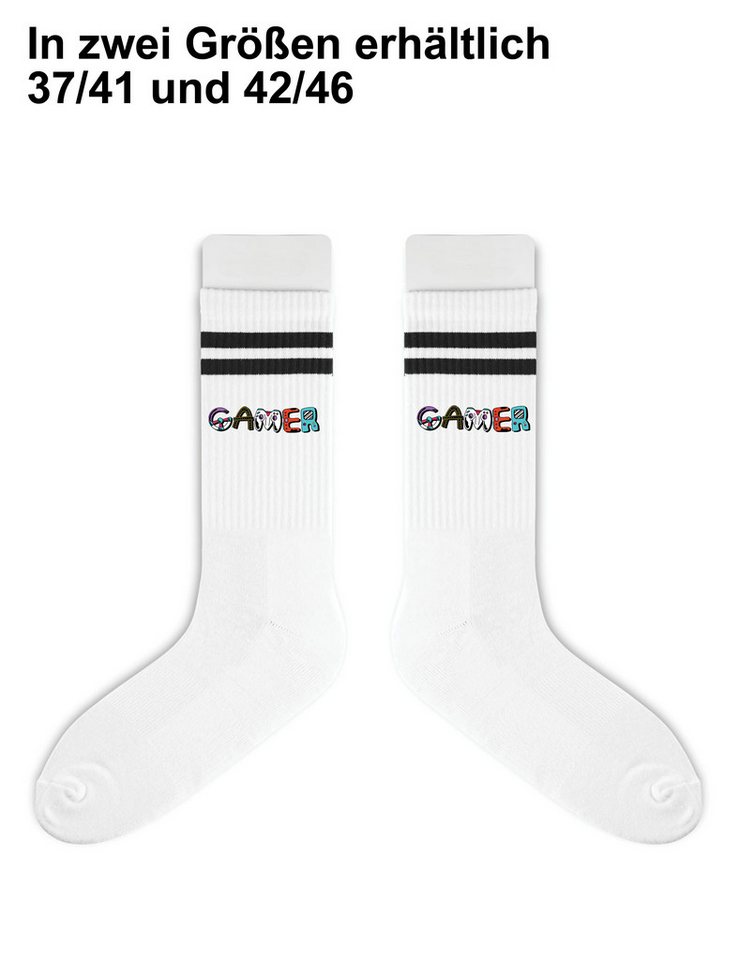 Youth Designz Tennissocken Gamer Unisex Socken Geschenk Retro mit verstärkter Verse und Zehenbereich Bild 2