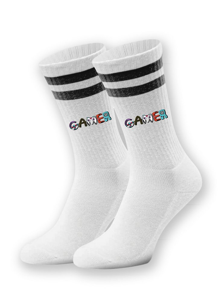 Youth Designz Tennissocken Gamer Unisex Socken Geschenk Retro mit verstärkter Verse und Zehenbereich Bild 3