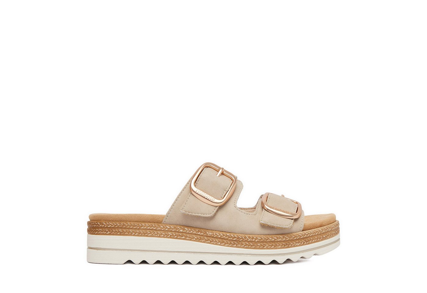 Remonte Remonte Damen-Flip-Flops Beige Badepantolette Bild 2
