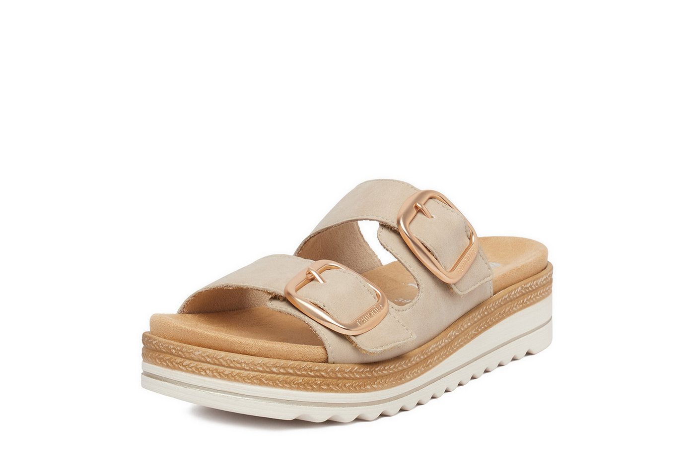 Remonte Remonte Damen-Flip-Flops Beige Badepantolette Bild 3