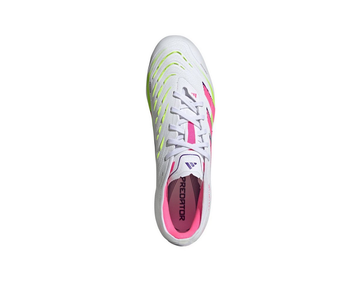 adidas Performance Predator Pro FG für feste Böden (Naturrasen) weiss/lime/lucidpink Fußballschuh