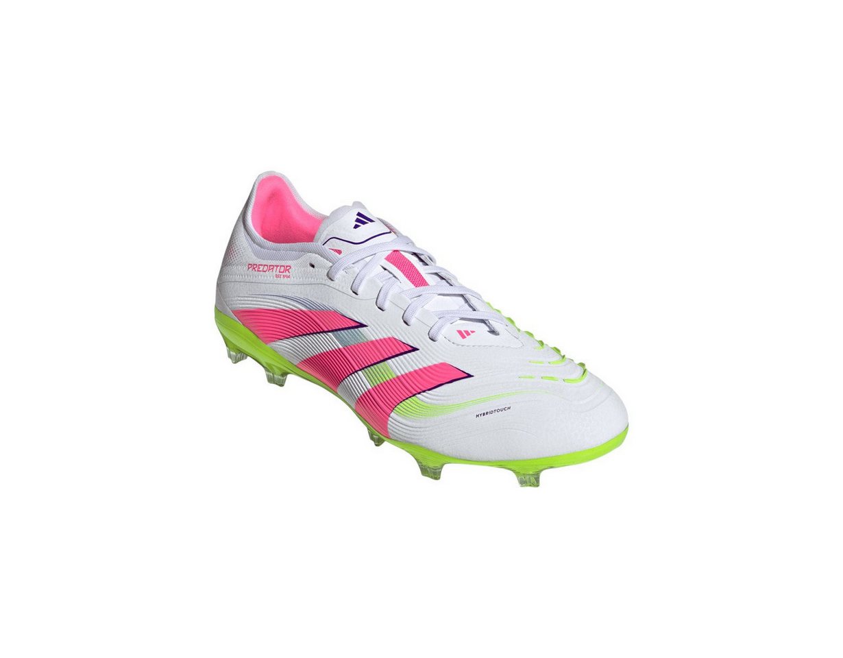 adidas Performance Predator Pro FG für feste Böden (Naturrasen) weiss/lime/lucidpink Fußballschuh Bild 2