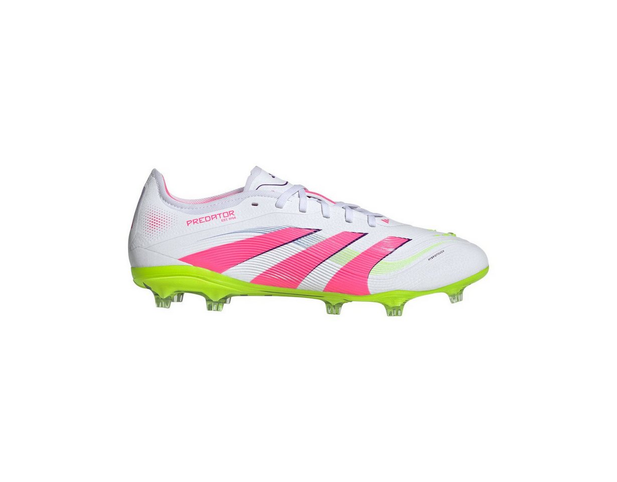 adidas Performance Predator Pro FG für feste Böden (Naturrasen) weiss/lime/lucidpink Fußballschuh Bild 3