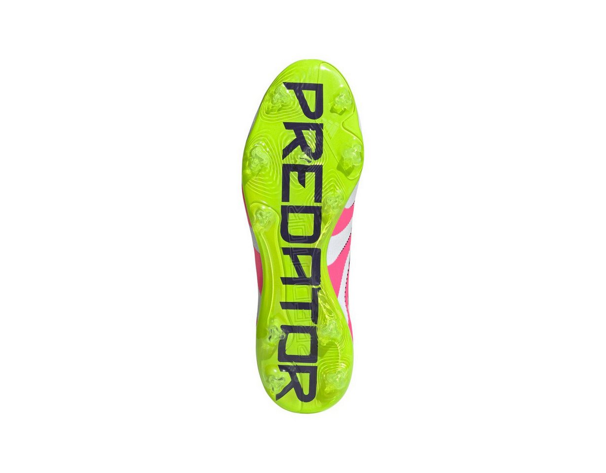 adidas Performance Predator Pro FG für feste Böden (Naturrasen) weiss/lime/lucidpink Fußballschuh Bild 4