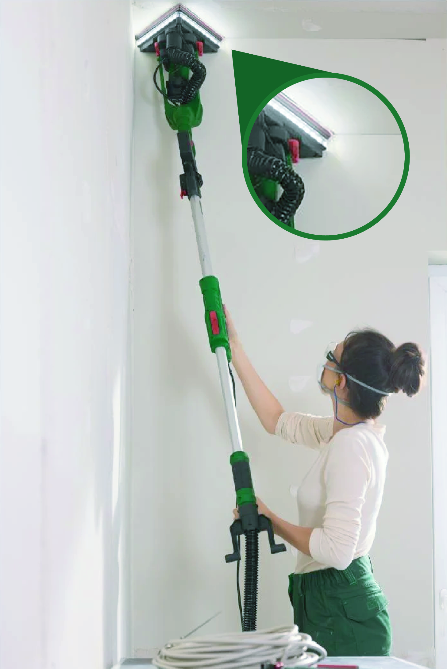 PARKSIDE® Wand- und Deckenschleifer »PWDS 920 E5«, mit Teleskopfunktion Bild 3